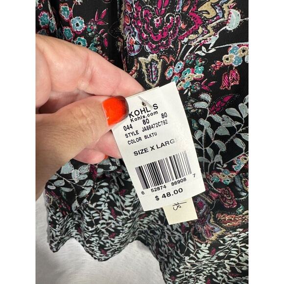 NWT Speechless Black Flowy Dress XL V-Neck Fairy Witchy - Picture 7 of 9